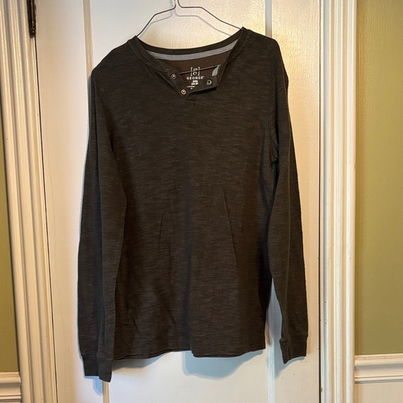 Levi's Other - Levi's Men's Charcoal Long Sleeve Henley